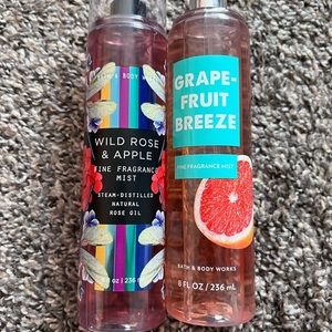 💋3/17$💋 Wild rose and apple, Grapefruit Breeze Bath and Body works